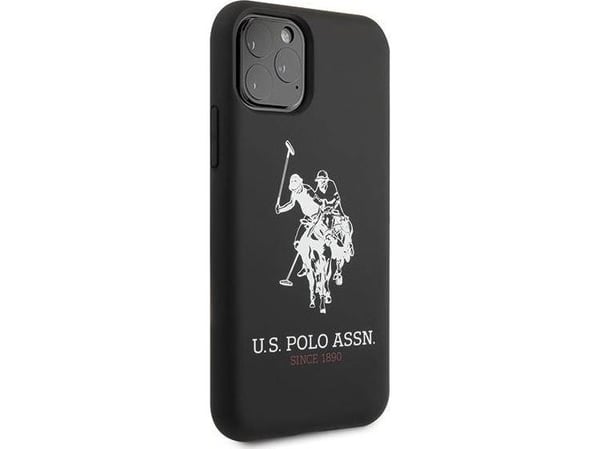 US Polo USHCN65SLHRBK iPhone 11 Pro Max czarny/black Silicone Collection