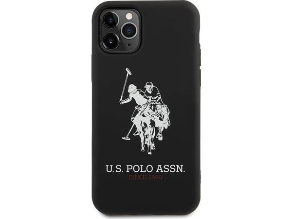 US Polo USHCN65SLHRBK iPhone 11 Pro Max czarny/black Silicone Collection