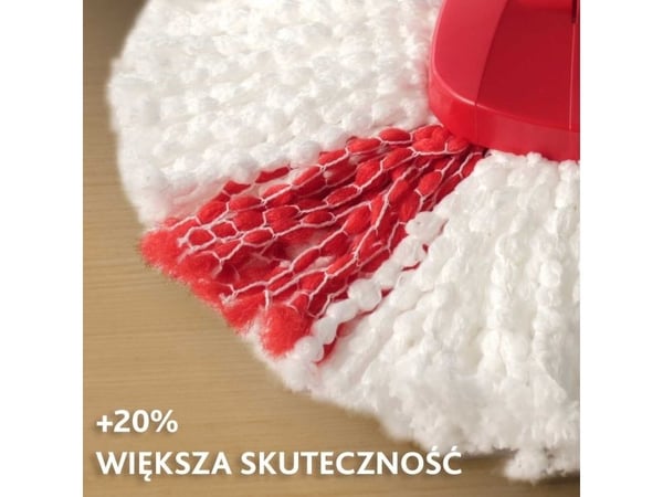 Vileda 4023103198227, Moppehode, Rød, Hvit, Mikrofiber, Polyamid, Polyester, 2 stykker
