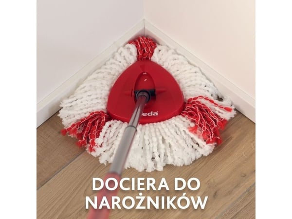 Vileda 4023103198227, Mopphuvud, Röd, Vit, Mikrofiber, Polyamid, Polyester, 2 styck