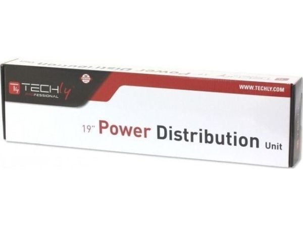 Techly I-CASE STRIP-61UDIT, Strømkontaktmontering, Sort, 1U, 3 m, 19", CE, Reach, ISO 9001