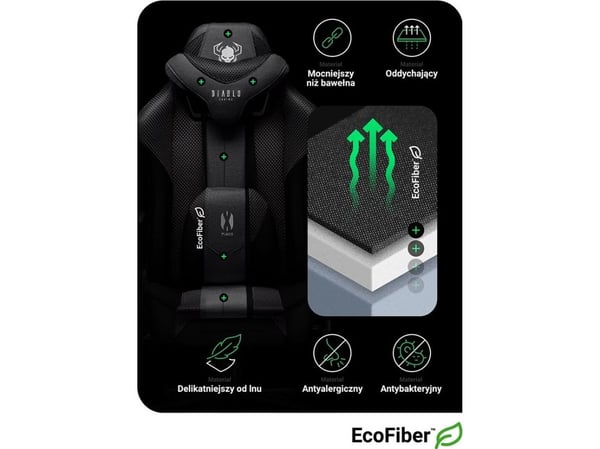 Gamingstol Diablo X-Player 2.0, farge: svart, størrelse: normal