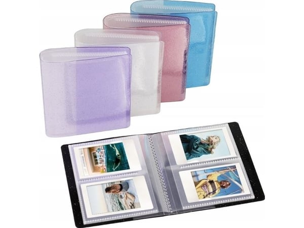 LoveInstant album 64 bilder til Fujifilm Instax Mini 8 9 11 – rosa / glimmer
