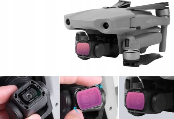 SunnyLife Fullfilter harmaa Nd16 Ndx16 Dji Mavic Air 2:een