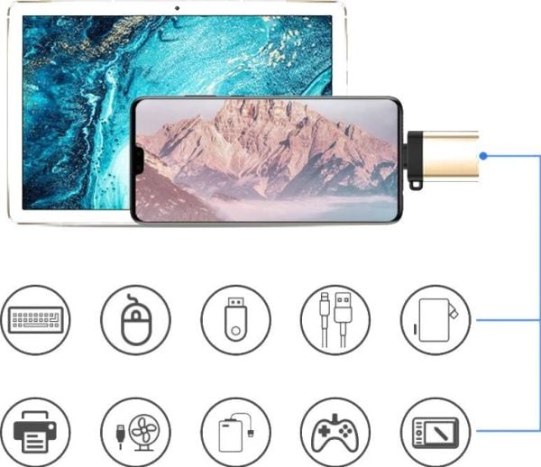 USB-sovitin Mozos ADAPTERI OTG MALE ADAPTERI USB-C - USB-A FEMALE