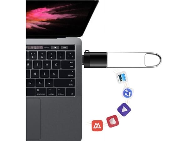 USB-sovitin Mozos ADAPTERI OTG MALE ADAPTERI USB-C - USB-A FEMALE