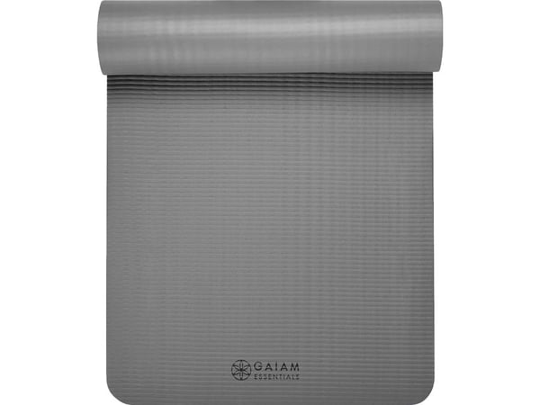 Gaiam träningsmatta Essentials 183 cm x 61 cm x 1 cm grå