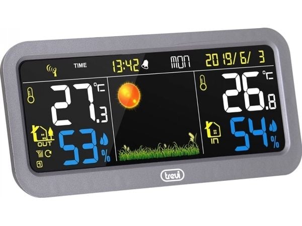Trevi ME 3P20 RC, Grå, Inne Termometer, Utendørs Barometer, Utendørs Barometer, Barometer, Hygrometer, Termometer, Barometer, Hygrometer, Termomete...