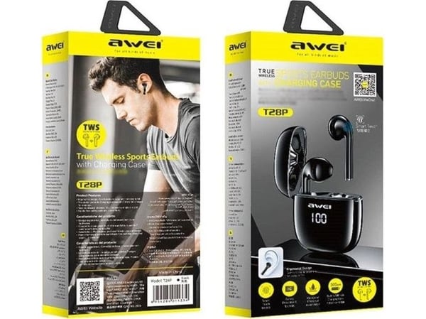 Trådlösa hörlurar Awei T28P TWS (AWEI085BLK)