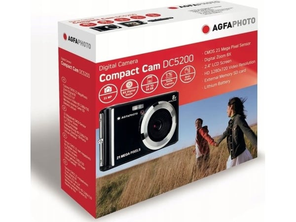 AgfaPhoto Realishot DC5200 kompaktkamera 21 MP CMOS, 5616 x 3744, sort