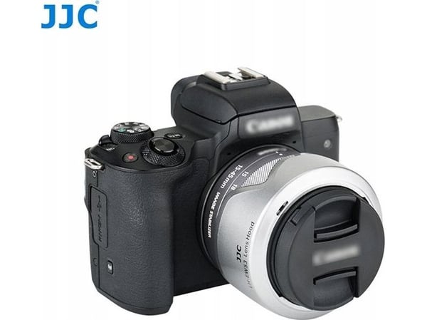 JJC objektivdeksel Ew-53 til Canon EF-M 15-45mm F/3.5-6.3 - sølv