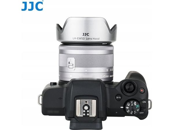 JJC objektivdeksel Ew-53 til Canon EF-M 15-45mm F/3.5-6.3 - sølv