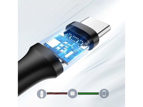 UGREEN US184 USB til USB-C 3.0-kabel 2 m (svart)
