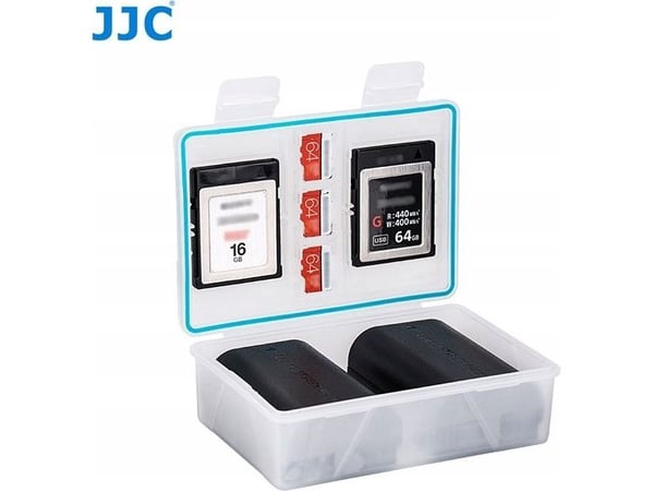 JJC puddelboks etui til batteri/akkumulator + SD/microSD-kort - XL