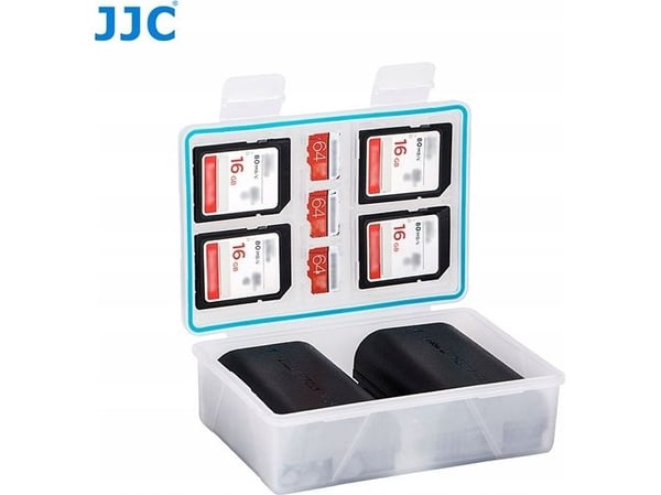 JJC puddelboks etui til batteri/akkumulator + SD/microSD-kort - XL