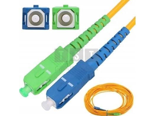 Ekstra lenke SC/APC-SC/UPC | patchcord | Jednomodowy, Simplex, G652D, 3 mm, 0,5 m