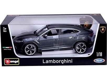 BBURAGO Lamborghini Urus, Bybil, Montert på forhånd, 1:18, Lamborghini Urus, Hankjønn, Grå