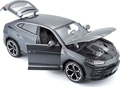BBURAGO Lamborghini Urus, Bybil, Montert på forhånd, 1:18, Lamborghini Urus, Hankjønn, Grå