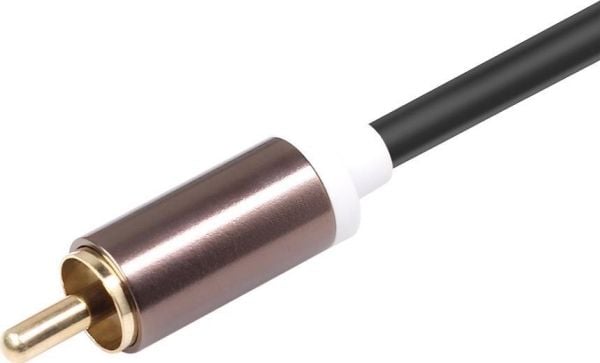 Mozos Jack 3,5 mm - RCA (Cinch) x2, 3 m, svart (MCABLE-MJ-2RCA)