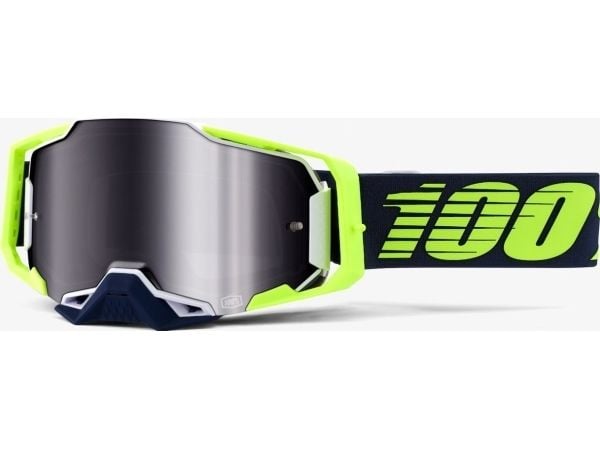 100% Goggles 100% ARMEGA Googgle DEKER Mirros Silver-linse (sølv speil, LT 25%+/-5%) (NY)
