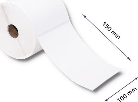 Qoltec - Hvit - 100 x 150 mm 500 etikett(er) (1 rull(er) x 500) merkelapper