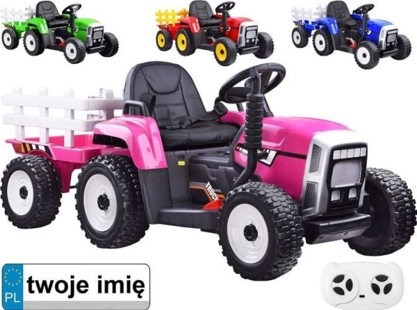 Traktor med tilhenger på batteri + fjernkontroll PA0242 (PA0242 NI) - 176650