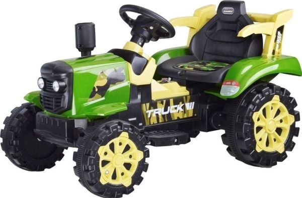 Jokomisiada traktor med henger på batteri med lys PA0234