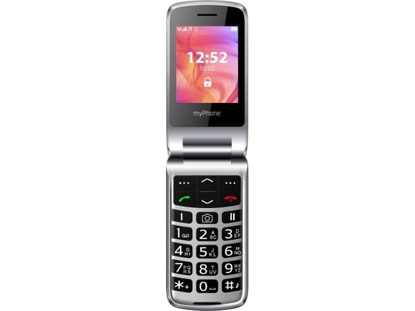 myPhone Rumba 2, Simpukka, Yksittäinen SIM, 6,1 cm (2.4"), Bluetooth, 800 mAh, Musta, Hopea