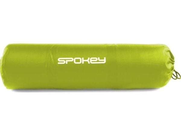 Spokey Självuppblåsande matta med kudde 186x50x2,5 cm SAVORY PILLOW grön