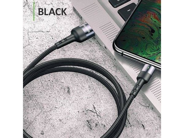 USAMS USB-A til USB-C-kabel 1 m svart (23867)