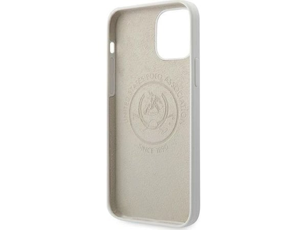 Deksel Us Polo Assn US Polo USHCP12LSLHRWH Apple iPhone 12 Pro Max 6,7" hvit silikonsamling