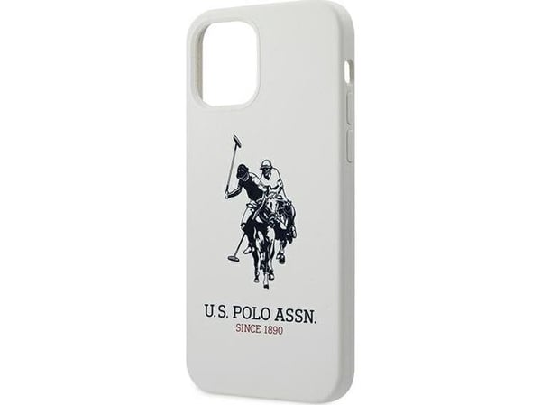 Deksel Us Polo Assn US Polo USHCP12LSLHRWH Apple iPhone 12 Pro Max 6,7" hvit silikonsamling