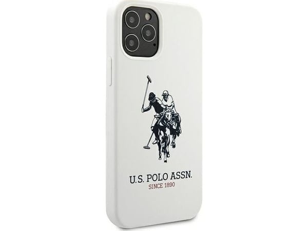 Deksel Us Polo Assn US Polo USHCP12LSLHRWH Apple iPhone 12 Pro Max 6,7" hvit silikonsamling