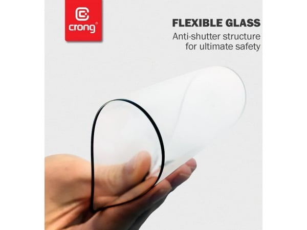 Crong Crong 7D Nano fleksibelt herdet glass 9H for hele skjermen OPPO/realme C11