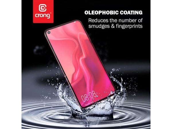Crong Crong 7D Nano fleksibelt herdet glass 9H for hele skjermen OPPO/realme C11