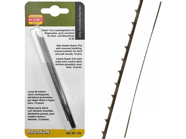 Proxxon 28119 stikksagblad, 12 stk