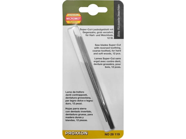 Proxxon 28119 stikksagblad, 12 stk