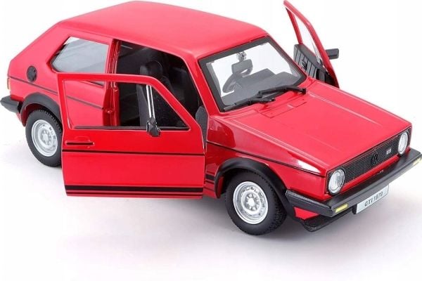 BBURAGO Volkswagen Golf Mk1 GTI (1979) 1/24, Klassisk bil, Montert på forhånd, 1:24, Volkswagen Golf Mk1 GTI, Alle kjønn, Rød