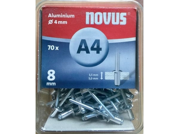 Novus Alumiininiitit A4/8 NOVUS [70 kpl]