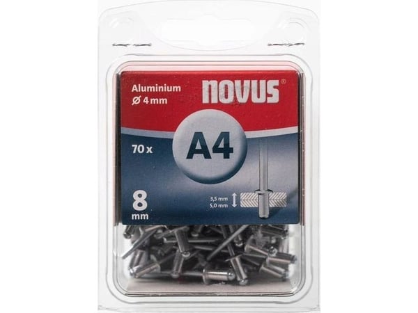 NOVUS nagler A 4 x 8 ALU 70 stk