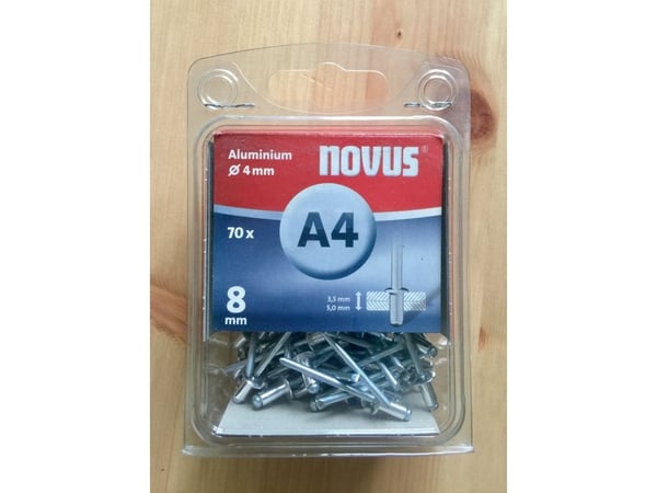 NOVUS nagler A 4 x 8 ALU 70 stk