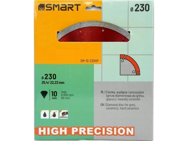 Smart høypresisjon 230 mm smart diamantblad