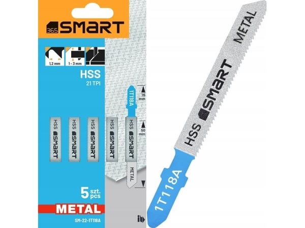 sagblad for stikksager. 12tpi hss metall /5stk/