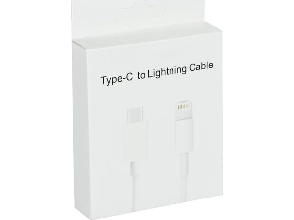 USB-kabel Partner Tele.com USB-C till Lightning 1 m vit