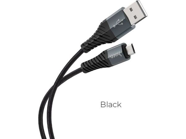 Kabel USB Partner Tele.com HOCO kabel USB - Micro COOL X38 1 meter czarny