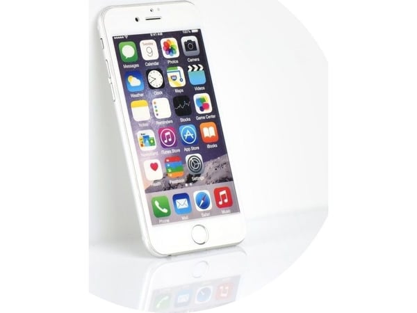Partner Tele.com 5D full glue herdet glass - til iPhone 6G/6S 4,7 - hvit