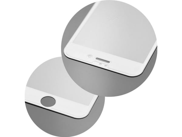 Partner Tele.com 5D full glue herdet glass - til iPhone 6G/6S 4,7 - hvit