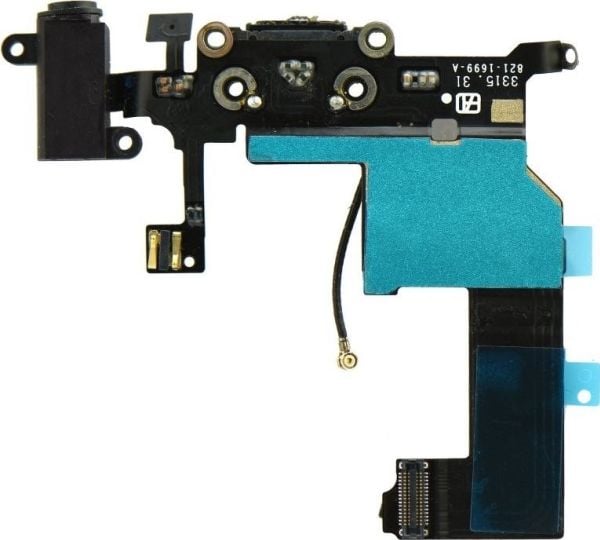 Partner Tele.com-bånd til iPhone 5 med ladeplugg svart