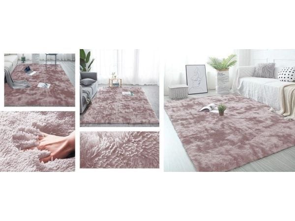 Strado Teppe Ombre Shaggy 200x300 OmbrePurple (Rosa) universell
