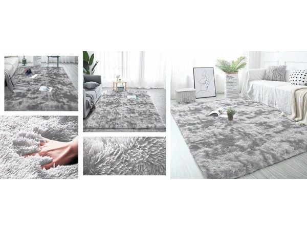 Strado teppe Ombre Shaggy Strado 200x250 OmbreSilver (Lys grå)